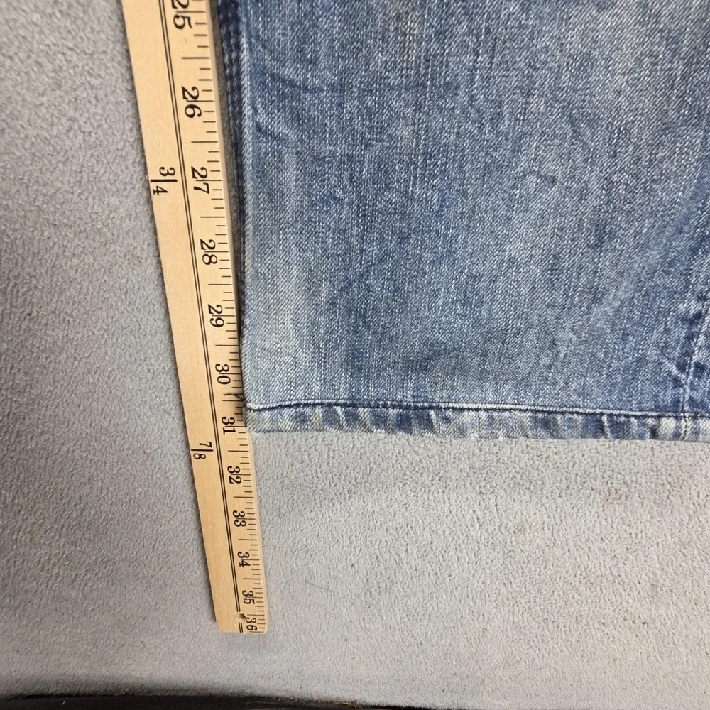 Diesel Jeans Mens 30x32 Blue Timmen Regular Straight Distressed Button Fly 0884C